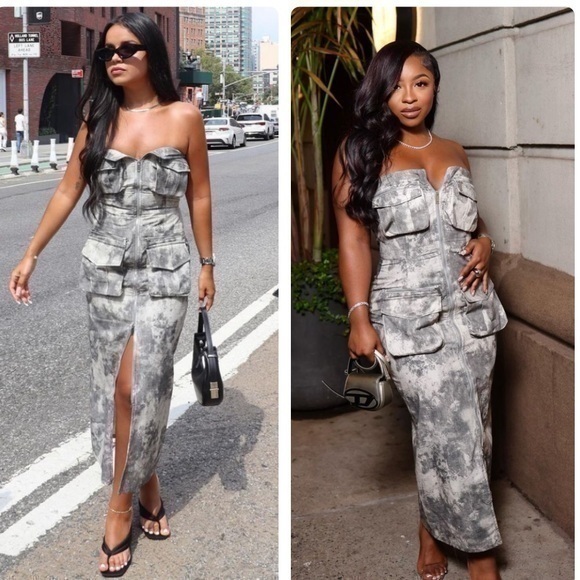 Zara Dresses & Skirts - Zara NWT printed cargo dress